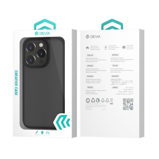 Θήκη TPU & PC Shock Proof Devia Apple iPhone 14 Plus Guardian Matte Μαύρο Θήκη TPU & PC Shock Proof Devia Apple iPhone 14 Plus Guardian Matte Μαύρο