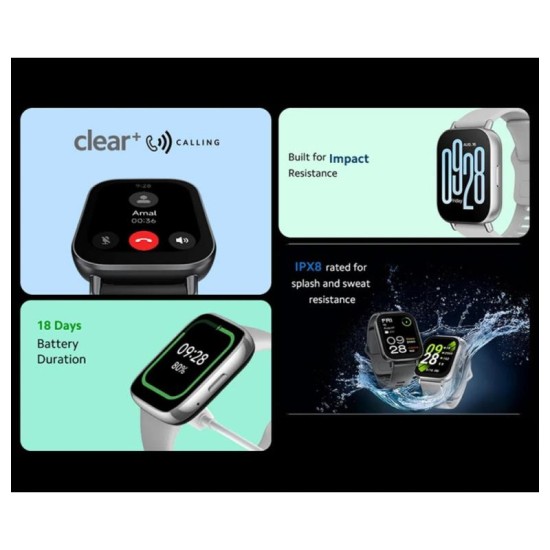 Smartwatch Xiaomi Redmi Watch 5 Active 2.0'' BHR8790GL Ασημί Smartwatch Xiaomi Redmi Watch 5 Active 2.0'' BHR8790GL Ασημί