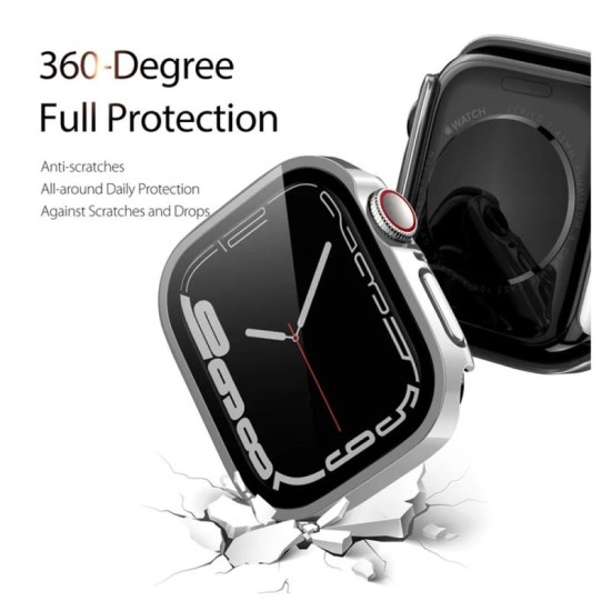 Θήκη PC Dux Ducis Hamo Metallic Apple Watch 10 42mm Ασημί Θήκη PC Dux Ducis Hamo Metallic Apple Watch 10 42mm Ασημί