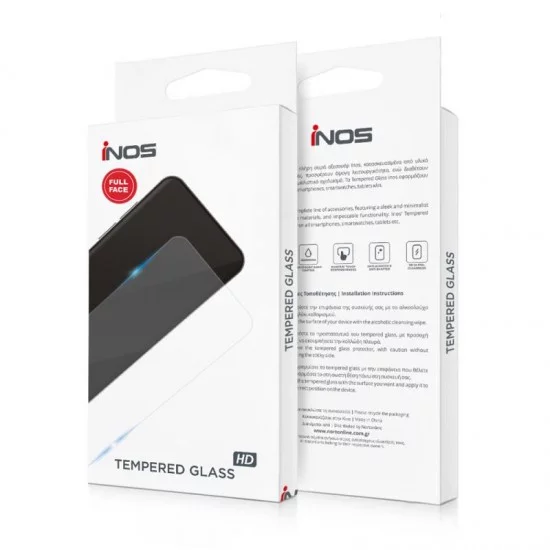 Tempered Glass Full Face inos 0.33mm Apple iPhone 17 3D Μαύρο Tempered Glass Full Face inos 0.33mm Apple iPhone 17 3D Μαύρο