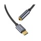 Αντάπτορας Baseus L54 USB C Αρσενικό σε 3.5mm Θηλυκό Γκρι Αντάπτορας Baseus L54 USB C Αρσενικό σε 3.5mm Θηλυκό Γκρι