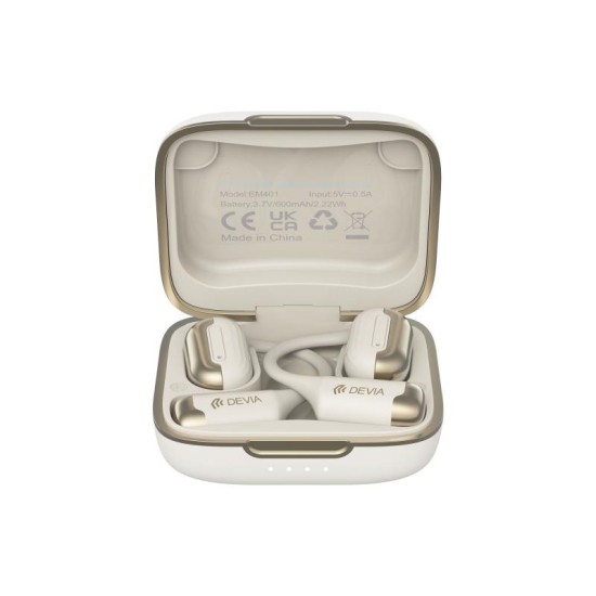 True Wireless Ακουστικά Bluetooth Devia OWS EM401 Pro1 Μπεζ True Wireless Ακουστικά Bluetooth Devia OWS EM401 Pro1 Μπεζ