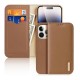 Θήκη Δερμάτινη Dux Ducis Hivo RFID Wallet Apple iPhone 15 Pro Καφέ