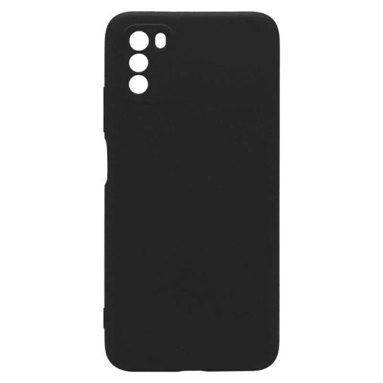 Θήκη Liquid Silicon inos Xiaomi Poco M3 L-Cover Μαύρο Θήκη Liquid Silicon inos Xiaomi Poco M3 L-Cover Μαύρο