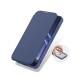 Θήκη Flip Dux Ducis Skin X Pro Wallet με Μαγνητικό Stand Samsung S931B Galaxy S25 5G Μπλε
