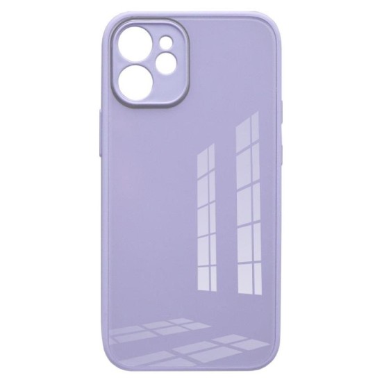 Θήκη TPU & Glass inos Apple iPhone 12 mini CamGuard Μωβ Θήκη TPU & Glass inos Apple iPhone 12 mini CamGuard Μωβ