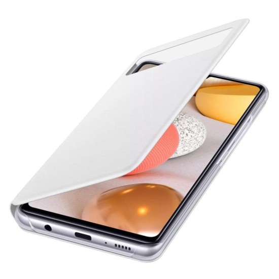 Θήκη Flip S-View Samsung EF-EA426PWEG A426B Galaxy A42 5G Λευκό Θήκη Flip S-View Samsung EF-EA426PWEG A426B Galaxy A42 5G Λευκό
