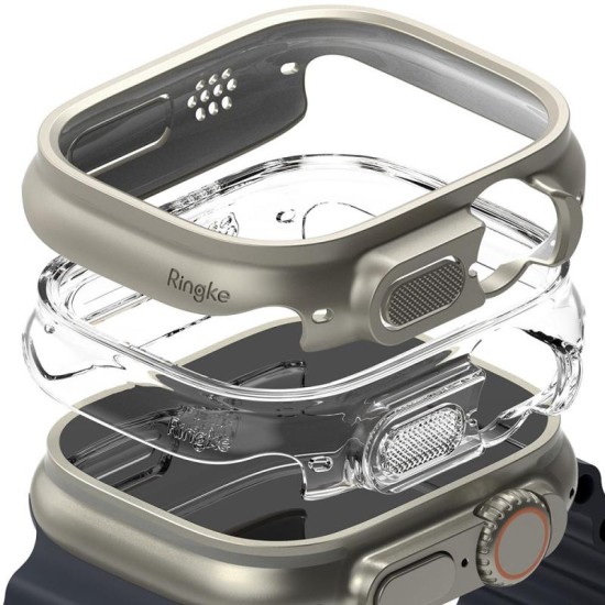 Θήκη PC Ringke Slim Apple Watch Ultra 49mm Διάφανο & Γκρι (2 τεμ) Θήκη PC Ringke Slim Apple Watch Ultra 49mm Διάφανο & Γκρι (2 τεμ)