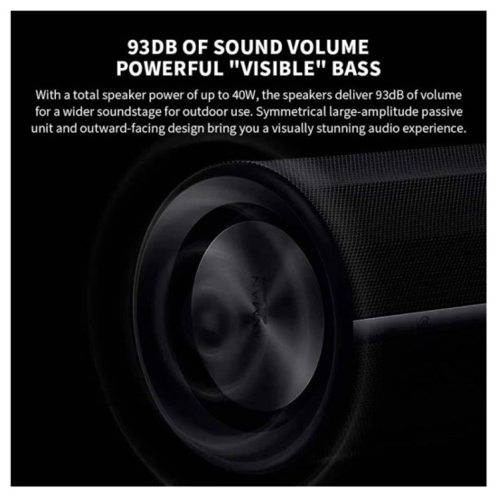 Φορητό Ηχείο Bluetooth Αδιάβροχο Xiaomi 40W Μαύρο Φορητό Ηχείο Bluetooth Αδιάβροχο Xiaomi 40W Μαύρο