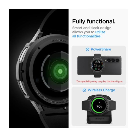 Θήκη Soft TPU Spigen Liquid Air Samsung Galaxy Watch 6 Classic 43mm Μαύρο Θήκη Soft TPU Spigen Liquid Air Samsung Galaxy Watch 6 Classic 43mm Μαύρο