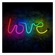 Neon RGB Forever Light FLRN01 LOVE (USB & On/Off) με Τηλεχειριστήριο Πολύχρωμο