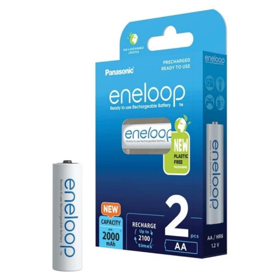 Μπαταρία Επαναφορτιζόμενη Panasonic Eneloop AA 2000mAh NiMH (2 τεμ.) Μπαταρία Επαναφορτιζόμενη Panasonic Eneloop AA 2000mAh NiMH (2 τεμ.)