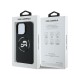 Θήκη Σιλικόνης Karl Lagerfeld Apple iPhone 16 Pro Max Magsafe Karl & Choupette Heads Μαύρο