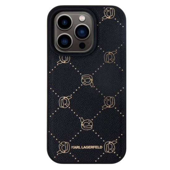 Θήκη PU Karl Lagerfeld Apple iPhone 15 Pro Magsafe Leather Karl Head Μαύρο Θήκη PU Karl Lagerfeld Apple iPhone 15 Pro Magsafe Leather Karl Head Μαύρο