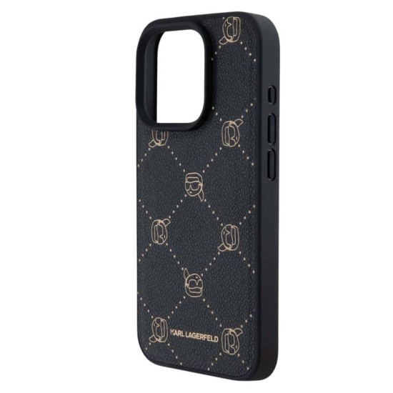 Θήκη PU Karl Lagerfeld Apple iPhone 15 Pro Magsafe Leather Karl Head Μαύρο Θήκη PU Karl Lagerfeld Apple iPhone 15 Pro Magsafe Leather Karl Head Μαύρο
