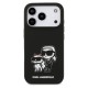 Θήκη Σιλικόνης Karl Lagerfeld Apple iPhone 17 Pro Sketch & Logo Karl & Choupette Μαύρο