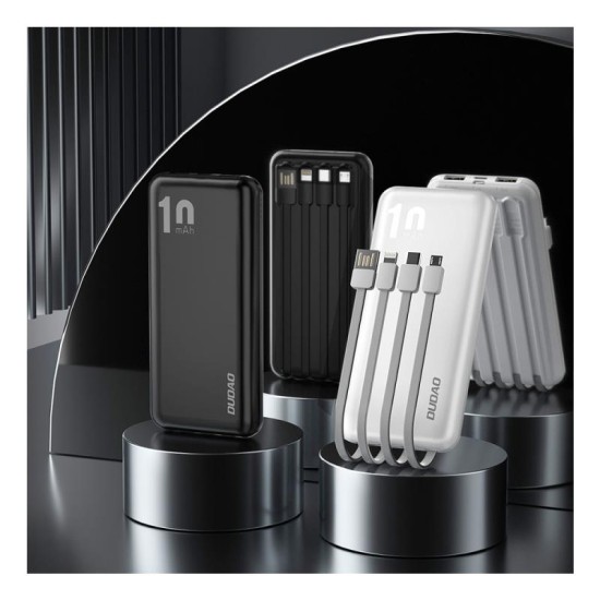 Φορτιστής Ανάγκης Dudao K6Pro 10000mAh με 4 Ενσωματωμένα Καλώδια Μαύρο Φορτιστής Ανάγκης Dudao K6Pro 10000mAh με 4 Ενσωματωμένα Καλώδια Μαύρο