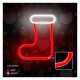 Neon LED Forever Light FLNE23 CHRISTMAS SOCK (USB/Μπαταρίας & On/Off) Λευκό-Κόκκινο Neon LED Forever Light FLNE23 CHRISTMAS SOCK (USB/Μπαταρίας & On/Off) Λευκό-Κόκκινο