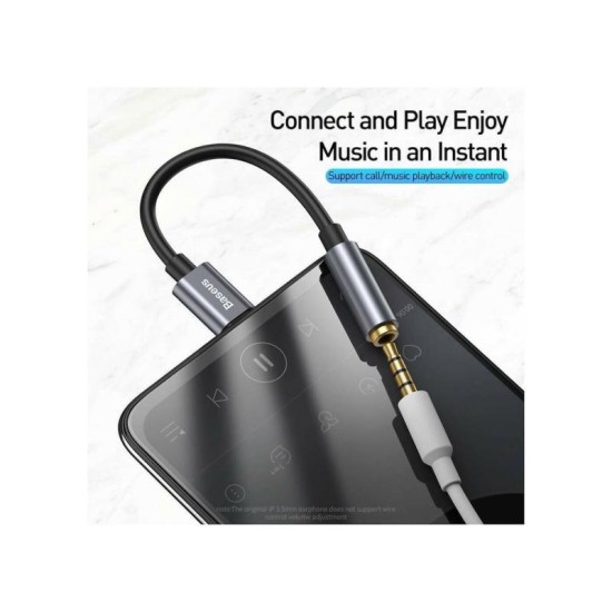 Αντάπτορας Baseus L54 USB C Αρσενικό σε 3.5mm Θηλυκό Γκρι Αντάπτορας Baseus L54 USB C Αρσενικό σε 3.5mm Θηλυκό Γκρι