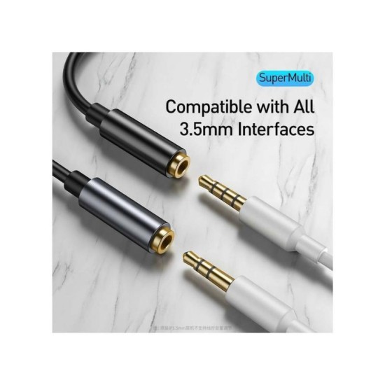 Αντάπτορας Baseus L54 USB C Αρσενικό σε 3.5mm Θηλυκό Γκρι Αντάπτορας Baseus L54 USB C Αρσενικό σε 3.5mm Θηλυκό Γκρι