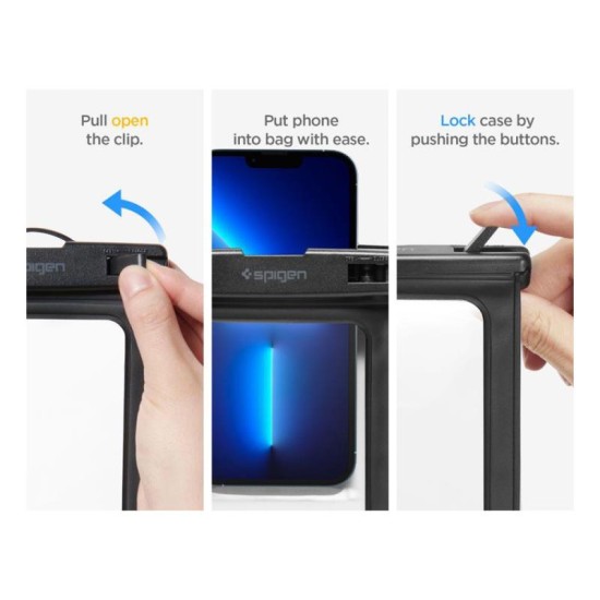 Universal Αδιάβροχη Θήκη Spigen A601 για Smartphones έως 6.9'' Μαύρο (1 τεμ.) Universal Αδιάβροχη Θήκη Spigen A601 για Smartphones έως 6.9'' Μαύρο (1 τεμ.)