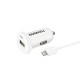 Φορτιστής Αυτοκινήτου Duracell με Έξοδο USB 2.4Α & Καλώδιο MFI Lightning 1m Λευκό Φορτιστής Αυτοκινήτου Duracell με Έξοδο USB 2.4Α & Καλώδιο MFI Lightning 1m Λευκό
