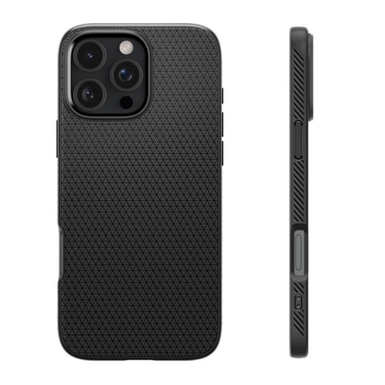 Θήκη Soft TPU Spigen Liquid Air Apple iPhone 16 Pro Μαύρο Θήκη Soft TPU Spigen Liquid Air Apple iPhone 16 Pro Μαύρο