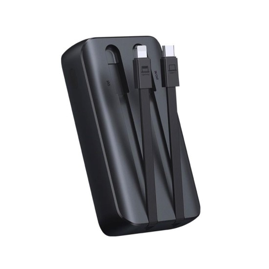 Φορτιστής Ανάγκης Joyroom JR-PBC06 PD 30W 10000mAh με Καλώδια USB C & Lightning Μαύρο Φορτιστής Ανάγκης Joyroom JR-PBC06 PD 30W 10000mAh με Καλώδια USB C & Lightning Μαύρο