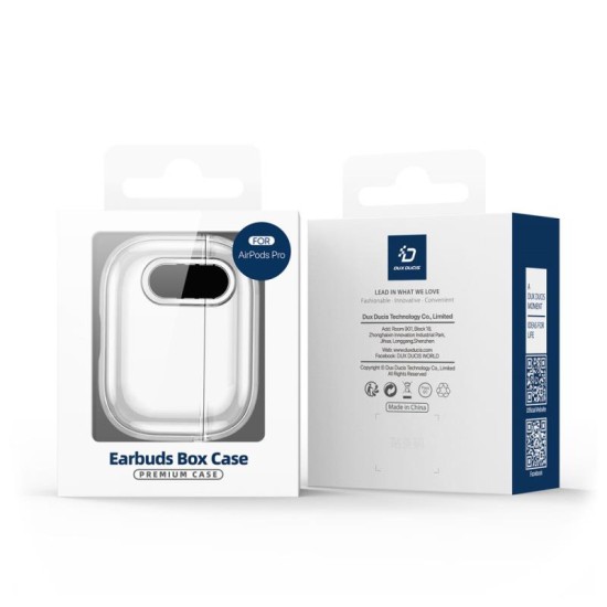 Θήκη TPU & PC Dux Ducis PECL Apple AirPods 4 με Γάντζο Διάφανο Θήκη TPU & PC Dux Ducis PECL Apple AirPods 4 με Γάντζο Διάφανο