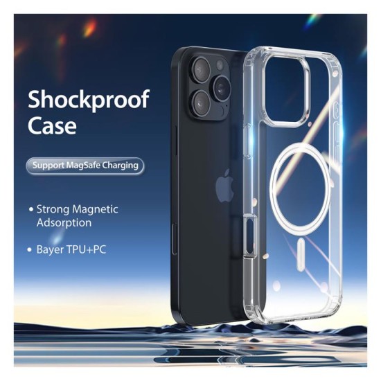 Θήκη TPU & PC Dux Ducis Clin Magnetic MagSafe Apple iPhone 16 Pro Διάφανο Θήκη TPU & PC Dux Ducis Clin Magnetic MagSafe Apple iPhone 16 Pro Διάφανο