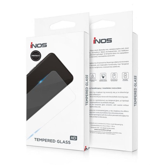 Tempered Glass Full Face Privacy inos 0.33mm Apple iPhone 16 Μαύρο Tempered Glass Full Face Privacy inos 0.33mm Apple iPhone 16 Μαύρο