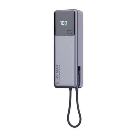 Φορτιστής Ανάγκης Ταχείας Φόρτισης Xiaomi BHR9361GL 165W 10000mAh με Ενσωματωμένο Καλώδιο Γκρι Φορτιστής Ανάγκης Ταχείας Φόρτισης Xiaomi BHR9361GL 165W 10000mAh με Ενσωματωμένο Καλώδιο Γκρι