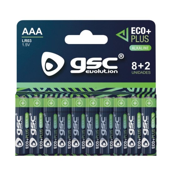 Μπαταρία GSC Alkaline EcoPlus AAA LR03 (10 τεμ.) Μπαταρία GSC Alkaline EcoPlus AAA LR03 (10 τεμ.)