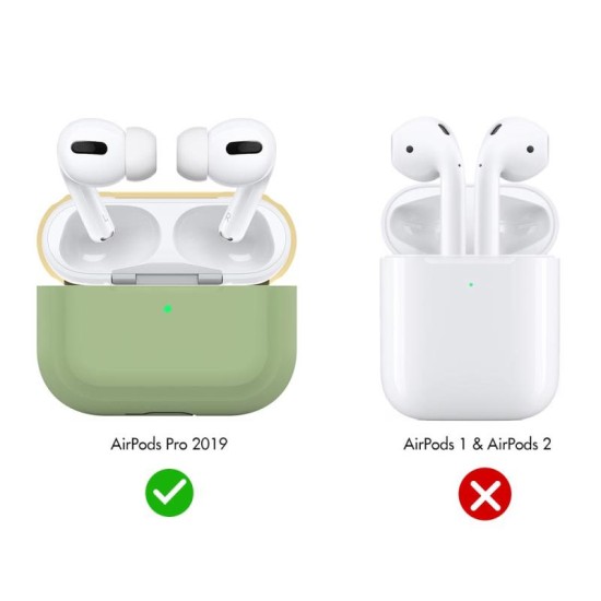 Θήκη Σιλικόνης AhaStyle PT-P2 Apple AirPods Pro DuoTone Φυστικί-Κίτρινο Θήκη Σιλικόνης AhaStyle PT-P2 Apple AirPods Pro DuoTone Φυστικί-Κίτρινο