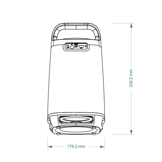 Φορητό Ηχείο Bluetooth Blavec WS-01 Karaoke TWS BT 5.3 USB AUX 4500mAh 160W Μαύρο Φορητό Ηχείο Bluetooth Blavec WS-01 Karaoke TWS BT 5.3 USB AUX 4500mAh 160W Μαύρο