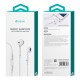 Hands Free Stereo Devia Earpods EM022 3.5mm με Χειριστήριο & Μικρόφωνο Λευκό