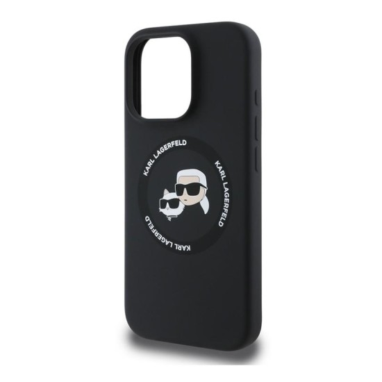 Θήκη Σιλικόνης Karl Lagerfeld Apple iPhone 16 Pro Magsafe Karl & Choupette Heads Μαύρο Θήκη Σιλικόνης Karl Lagerfeld Apple iPhone 16 Pro Magsafe Karl & Choupette Heads Μαύρο