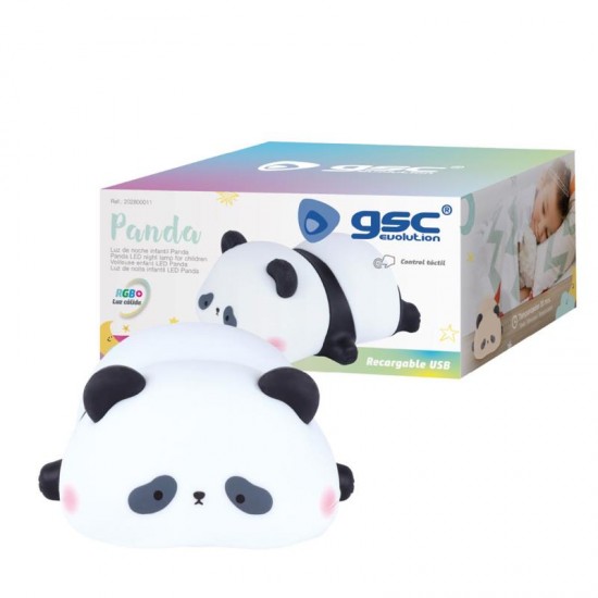 Επαναφορτιζόμενο Φωτιστικό LED GSC Panda 1W RGB Μαύρο-Λευκό Επαναφορτιζόμενο Φωτιστικό LED GSC Panda 1W RGB Μαύρο-Λευκό