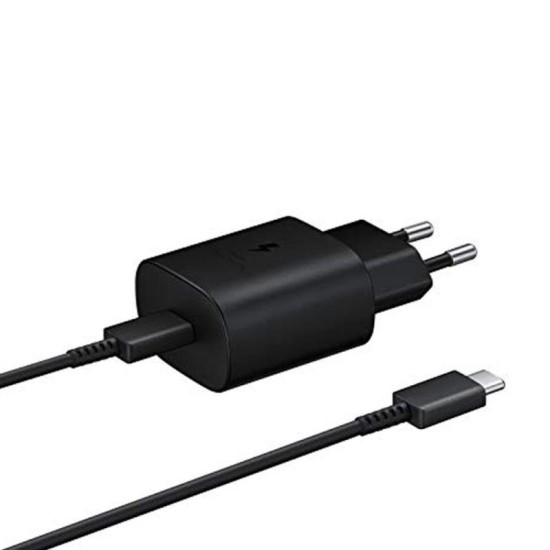 Φορτιστής Ταξιδίου Ταχείας Φόρτισης Samsung EP-TA800 με Έξοδο USB C 5V-11V 3.0A 25W & Καλώδιο USB C Μαύρο Φορτιστής Ταξιδίου Ταχείας Φόρτισης Samsung EP-TA800 με Έξοδο USB C 5V-11V 3.0A 25W & Καλώδιο USB C Μαύρο