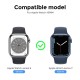 Θήκη PC με Tempered Glass Ahastyle WG115 Apple Watch 7/8/9 45mm Upgrade σε Ultra Μαύρο