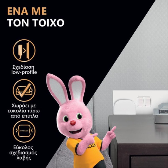 Φορτιστής Ταξιδίου Duracell 12W με Έξοδο USB 2.4A Λευκό Φορτιστής Ταξιδίου Duracell 12W με Έξοδο USB 2.4A Λευκό