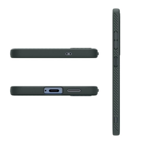 Θήκη Soft TPU Spigen Liquid Air Samsung Galaxy S25 5G Πράσινο