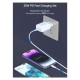 Φορτιστής Ταξιδίου Ταχείας Φόρτισης Devia RLC-383 25W με Έξοδο USB C PD & Καλώδιο USB C σε USB C Smart Λευκό Φορτιστής Ταξιδίου Ταχείας Φόρτισης Devia RLC-383 25W με Έξοδο USB C PD & Καλώδιο USB C σε USB C Smart Λευκό