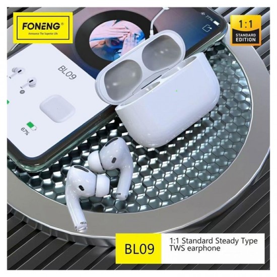 True Wireless Ακουστικά Bluetooth Foneng BL09L Λευκό True Wireless Ακουστικά Bluetooth Foneng BL09L Λευκό