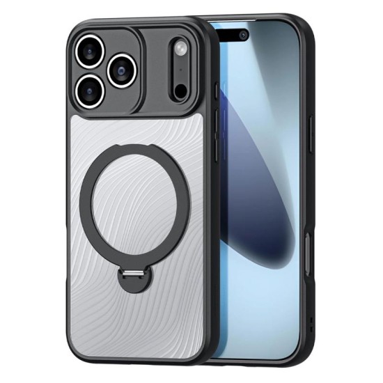 Θήκη TPU & PC Dux Ducis Aimo Magnetic MagSafe με Stand Apple iPhone 17 Pro Max Μαύρο Θήκη TPU & PC Dux Ducis Aimo Magnetic MagSafe με Stand Apple iPhone 17 Pro Max Μαύρο