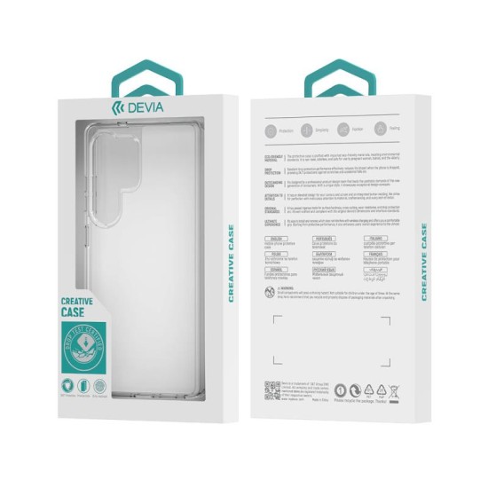 Θήκη TPU & PC Devia Samsung Galaxy S25 5G Shock Proof Shark Διάφανο Θήκη TPU & PC Devia Samsung Galaxy S25 5G Shock Proof Shark Διάφανο