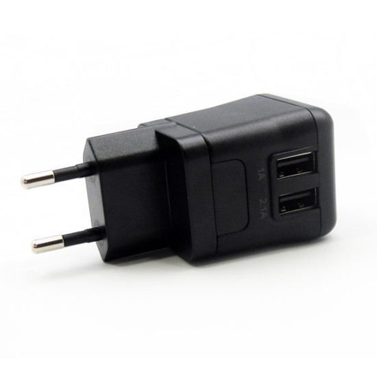 Φορτιστής Ταξιδίου Melkco Worldwide EU/UK/US/AU με Διπλή Έξοδο USB 1.0A & 2.0A