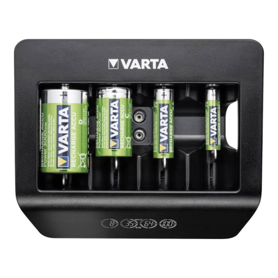Φορτιστής Μπαταριών Varta Universal έως 5τεμ ΑΑ/ΑΑΑ/C/D/9V Μπαταρίες με Οθόνη LCD & Έξοδο USB Φορτιστής Μπαταριών Varta Universal έως 5τεμ ΑΑ/ΑΑΑ/C/D/9V Μπαταρίες με Οθόνη LCD & Έξοδο USB