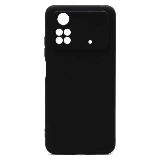 Θήκη Liquid Silicon inos Xiaomi Poco M4 Pro L-Cover Μαύρο