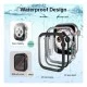 Θήκη PC με Tempered Glass Ahastyle WG56-2 Premium Apple Watch 7/8/9 45mm Διάφανο (2 τεμ.)